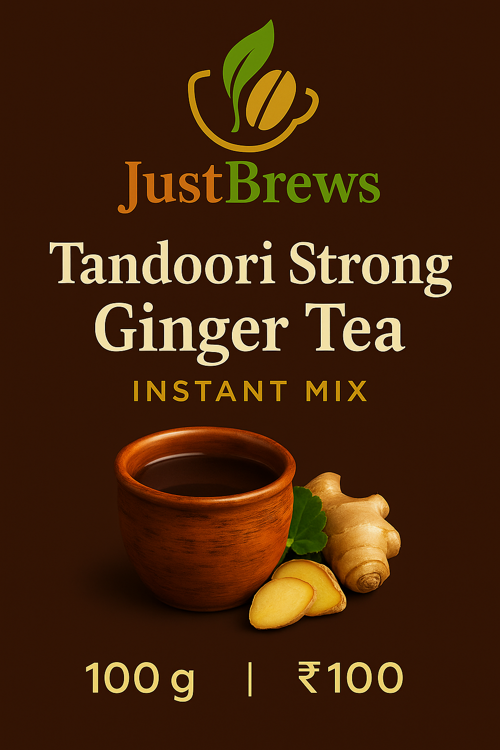 Tandoori Strong Ginger Tea - Instant Mix
