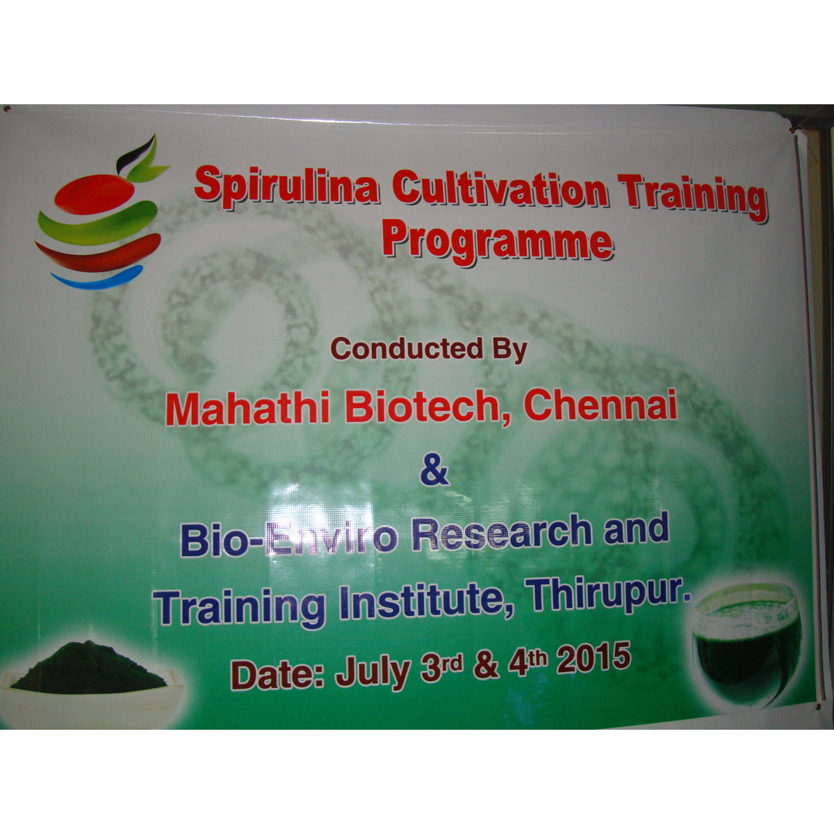 Spirulina Cultivation Training Sunantha Organic Farms