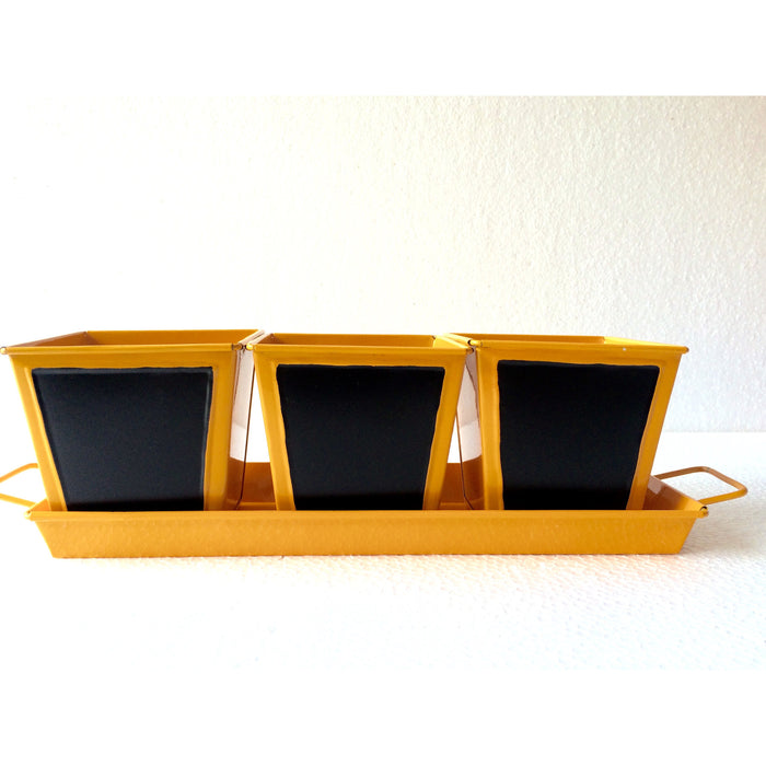 TABLE TOP TRAY WITH CHALK PAINT SET OF 3